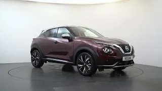 Stunning Top of Range Juke Tekna+ in Two Tone Burgundy Premium Metallic with Blade Silver Roof