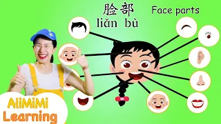 学中文 脸部 ⎮Learn about Face - Body Part in Mandarin Chinese  ⎮学习脸部 ⎮面