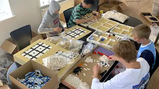 Making of 50 LEGO houses | 52,000 LEGO BRICKS