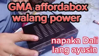 Paano ayusin Ang GMA affordabox walang power