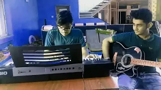 Sawan aaya hai piano x guitar cover