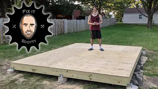 Building a 10 x 12 Shed, Part 1: Foundation