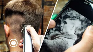 Haircut Transformation Peaky Blinders Style