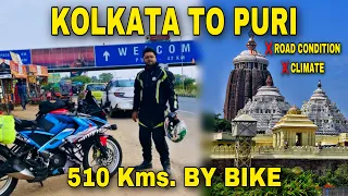 KOLKATA TO PURI | UNDER HEAVY FOG BIKE JOURNEY | TOUGH ROAD CONDITION | BANGLA TRAVEL VLOG