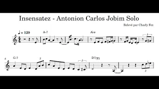 Insensatez / How insensitive - transcription from Antonio Carlos Jobim Piano Solo (easy and melodic)