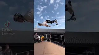 Scooter kid fail backflip