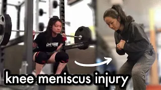 I CAN'T SQUAT ANYMORE! | knee medial meniscus injury + what I'm doing to relieve it