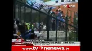 Bentrokan Bobotoh di Stadion Siliwangi