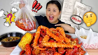 SEAFOOD BOIL MUKBANG 먹방 EATING SHOW | LETTING THE EMPLOYEE DECIDE WHAT I EAT! (KING CRAB LEGS)