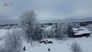 Пинежские деревни  Вид сверху