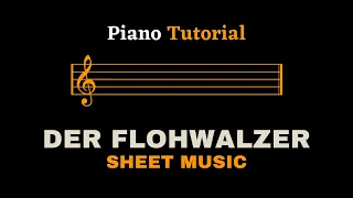 Flea Waltz (Der Flohwalzer) | Piano Tutorial (Sheet Music/Score)