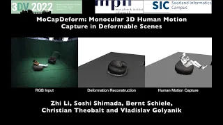 [3DV 2022 Best Student Paper] MoCapDeform: Monocular 3D Human Motion Capture in Deformable Scenes