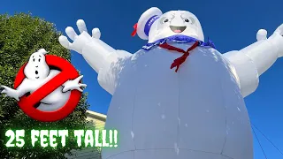 My largest inflatable ever! | 25 foot Inflatable Stay Puft Marshmallow Man Review | Ghostbusters