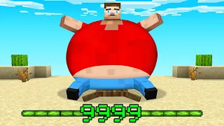 Minecraft But Your XP = Your Weight!