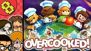 Let's Play Overcooked Part 8 | 4 Player Multiplayer Co-op Gameplay | Level 4-1 Pizza!