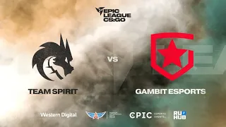 Team Spirit vs Gambit Esports - EPIC CIS League Spring 2021 - map1 - de_dust2 [SSW & MintGod]