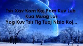 Hmong Sad Song-tsis xav kom koj pom lyrics