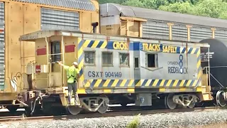 Remote Control Train Led By Caboose! Engineer Rides Caboose With Beltpack! Rare GP15T Loco   #shorts