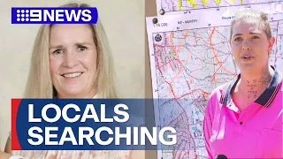 Ballarat locals look for missing mum as police search scaled down | 9 News Australia