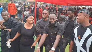 Love from Kumawood stars to Matilda Asare with Nana performance at her mother's one week funeral
