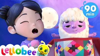 Lullaby Go to Sleep Song 😴 | LELLOBEE 🥕 | Kids Songs | Nursery Rhymes | Sleep Baby Songs