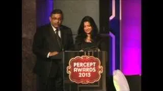 Vidya Alva receives the Excellence in Leadership Award at Percept Awards 2013