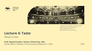 Lecture 4: Taste