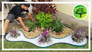 💚 DIY - GARDEN DECORATION 12 / GARDEN WITH STONES