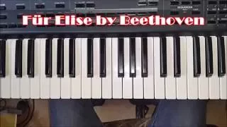 Beethoven Für Elise Easy Piano Tutorial - How to Play Fur Elise