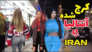 IRAN 2024🇮🇷 Nightlife of boys & girls in Karaj luxury Mall | Nightlife Iranian karaj پاتوق دخترا