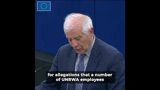 HR/VP Josep Borrell | EP Plenary debates #UNRWA | 23/04/2024