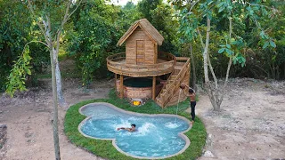 75 Day Build Hideout Horizon  Bamboo House Design By Nature,Pool A Heat & Underground Swimming Pool