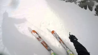 Skiing Mt. Moran