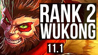 WUKONG vs FIORA (TOP) | Rank 2 Wukong, 5/1/8, Rank 16 | NA Master | v11.1
