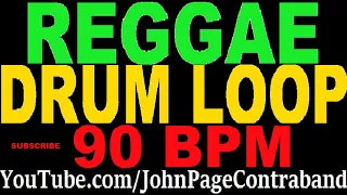 Reggae Drum Play Along Loop 90 bpm for Guitar and Bass Rock Roots