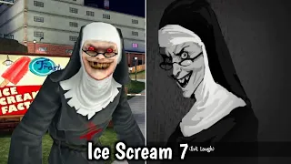 Ice Scream 7 All Evil Nun & Rod Past Story Scenes & Evil Nun Secret Entry