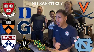 COLLEGE DECISION REACTIONS 2021!! (IVYs, Duke, Vanderbilt, Georgetown, UVA, Wake Forest, UNC, W&M)