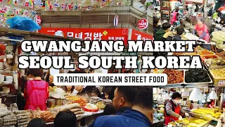 Traditional Korean Street Food | Gwangjang Market Seoul South Korea