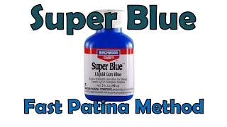 How to use Super Blue to put a quick Patina on your Carbon Steel knives.