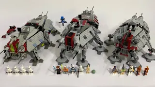 Lego Star Wars AT-TE Comparison (4482, 7675, 75019)