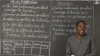 Exercice - 3e - PC - Analyse et synthèse de la lumière 1/1