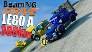 Carros de Lego descendo o Morro a mais de 300kmh no Beamng Drive