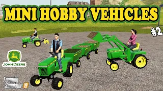 Farming Simulator 19: My Mini Hobby Vehicles! #2 John Deere 332 Lawn Tractors!!