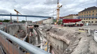 Update Stadtbahntunnel bei Haltestelle Staatsgalerie | 5. Juli 2021 | #s21 #stuttgart21