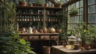 Spring at the Cottage: Greenhouse/Botany Ambiance with Soft Bird Sounds | 1 Hour Relaxation