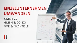 Einzelunternehmen umwandeln in GmbH oder GmbH & Co. KG? Alle Vorteile vs. Nachteile beachten!