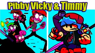 Friday Night Funkin VS Pibby Vicky & Timmy | Glitched Legends Come Learn With Pibby x FNF Mod HARD