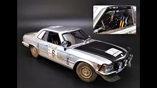 Mercedes 450 SLC Rally Bandama 1979 1/24 Scale Model Kit Build Review Weathering Italeri MRC 3632