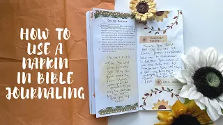 HOW TO USE A NAPKIN IN BIBLE JOURNALING | Creative Faith & Co.