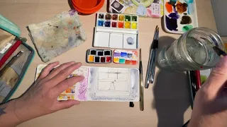 My plein air watercolor art bag